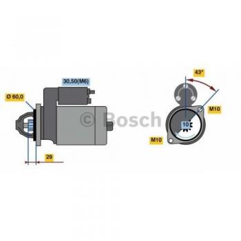 Motor de Arranque Bosch 986022280, tipo: Motor de arranque, características: marca Bosch, número de pieza 0 986 022 280