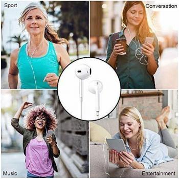 Z2 packsz 35mm auriculares con microfono y microfono control de volumen estereo aislamiento de sonido para ios android mp3yx