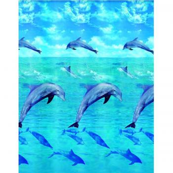 Cortina de ducha Meusch Dolphin 180X200 cm multicolor