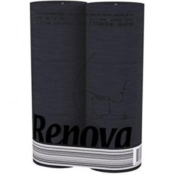 Renova Black Label Toilet Paper Black 6 Rolls