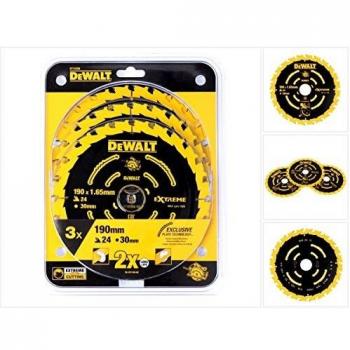 Dewalt DT10399-QZ - Cuchillas circulares paquete de 3 er 190 x 30