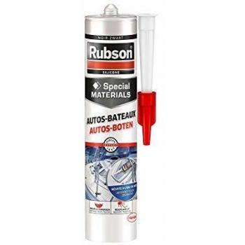 Sellador Rubson de Silicona Negro 280 ml para Auto y Barcos
