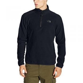 The North Face M 100 Glacier 1/4 Zip Forro polar, Hombre, Azul