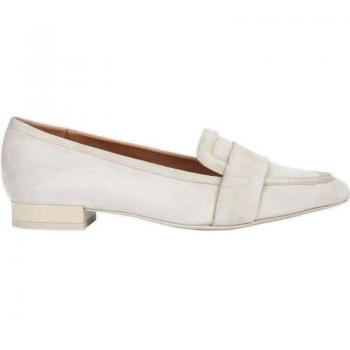 Zapatos de Mujer GEOX D CHARYSSA A - CAMOSCIO D359BA00021 BEIGE BLANCO, Mocasines Mujer Marca Geox Modelo D Charyssa
