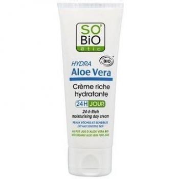 ALOE VERA CREMA RICCA IDRATANTE GIORNO 24H SO'BIO ÉTIC