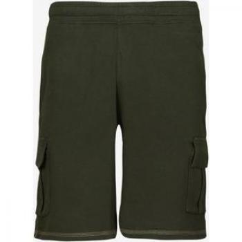 Superdry Men's Contrast Stitch Cargo Shorts in Washed Olive, Casual Cotton, Size M