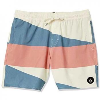 Volcom Knotical Trunk 17 Bañador, Hombre, White Flash, S