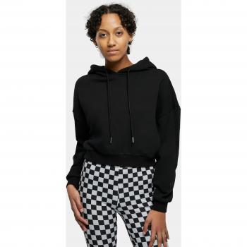 Urban Classics Women's Cropped Heavy Hoodie - Sand