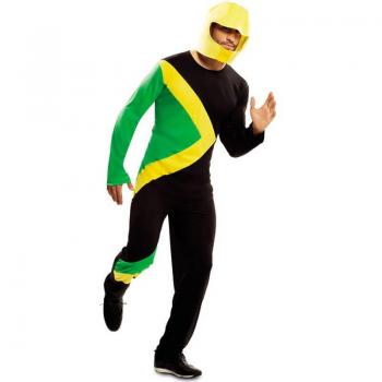 Disfraz de Piloto Trineo Bobsleigh Jamaicano para adultos