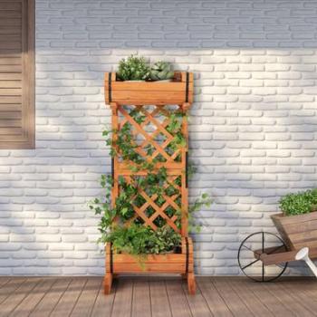 2-Tier Fir Planter Box