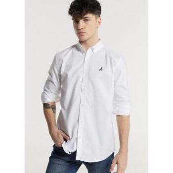 Camisa de Hombre Lois Jeans 108136 Blanca de Mangas Largas