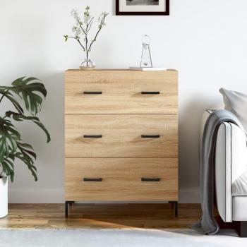 Aparador de madera de ingeniería 69,5x34x90 cm roble Sonoma vidaXL Mueble de Almacenaje de Salón Buffet Armario Auxiliar Armario de Almacenamiento