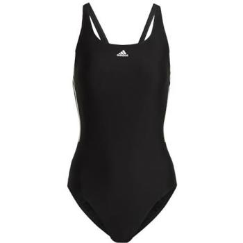 Bañador de natación adidas 3s mid suit mujer, negro y blanco, talla 36