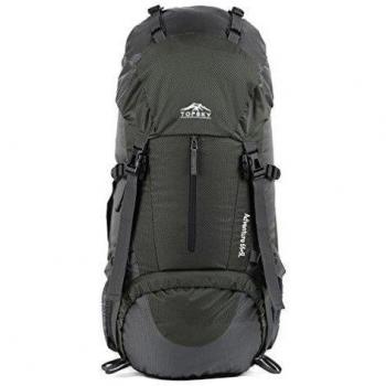 TOPSKY 60L Frame Paquete grande impermeable Mochila que va de excursión con mochila de escalada con la cubierta de la lluvia