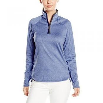 Odlo para mujer suéter 1/2 Zip Vail, otoño/invierno, mujer, color Azul - Indigo Melange, tamaño L