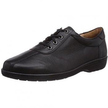 Ganter Anke, Weite G - Zapatos De Cordones para mujer, Schwarz 100, 40.5