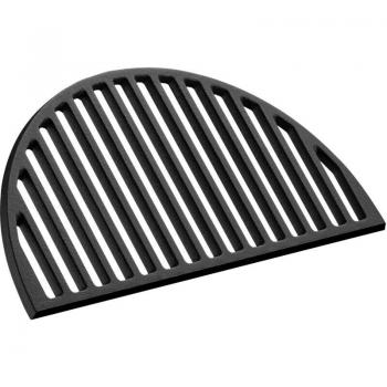 Parrilla Semicircular de Hierro Fundido 55 x 26,5 x 0,9 cm para Barbacoa - Accesorios BBQ, Ideal para Carne, Pescado y Verduras, Fácil de Limpiar