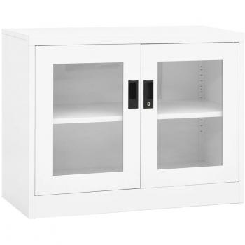 vidaXL Office Cabinet White 90x40x70 cm Steel