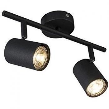 Foco de techo inclinable negro - JEANA 2
