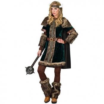 Kimokawaii Disfraz de Vikinga Green Adulta (Mujer S)