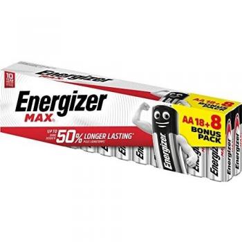 Pila Alcalina Max LR6 (AA) Pack 26 unidades ENERGIZER CE