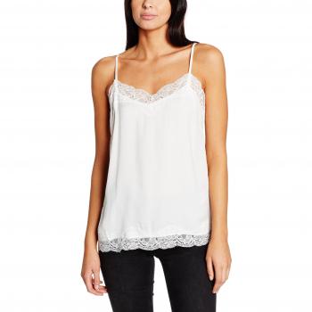 VILA CLOTHES VIREHN SINGLET - NOOS, camiseta sin mangas Mujer, Blanco