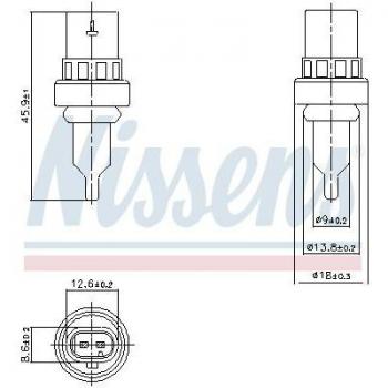 Sensor de temperatura del líquido refrigerante NISSENS 207011