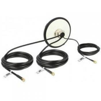 Antena Omnidireccional LTE, UMTS, GSM y GPS con Conector SMA - 3x para Montaje en Techo (IP67)