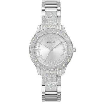 Guess Women's Shooting Star Stainless Steel Watch with Crystal Details and Mineral Glass