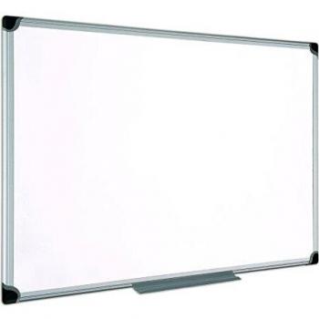Bi-Office CR0601178 Maya W - Pizarra blanca magnetica, esmaltada, con marco de aluminio, 90 x 60 cm