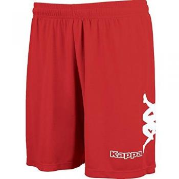 Kappa TALBINO Pantalón Corto de equipación, Hombre, Rojo/Blanco, 2XL