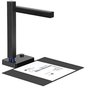 CZUR Shine 500 Pro Escáner de Documentos Portátil de 5 Megapíxeles para Tamaño Máximo A4 Tanto en Oficinas, Colegios, y Bibliotecas, Función OCR, Compatible con Mac OS y Windows, USB 2.0, Negro