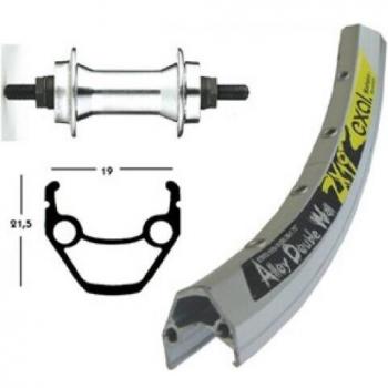 V-Rad 26x1.75Alunabe silber Starr 36LExal ZX 19 silber Niro-Speiche