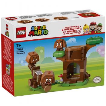 LEGO® 71433 Zona de juego de los Goombas - Set de construcción LEGO Super Mario, incluye figuras de personajes del videojuego y un balancín