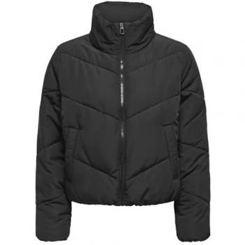 ONLY Maggi Regular Fit Black Padded Puffer Jacket for Women - Size S