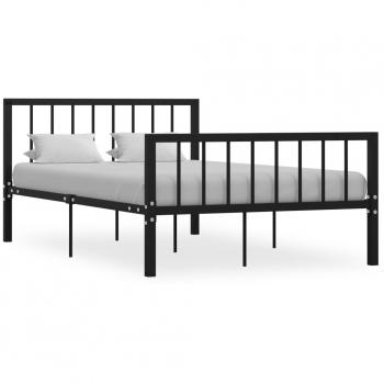 Estructura de cama Day and Night sin colchón metal negro 120x200 cm
