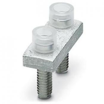 FBI 2-20 N Fixed Bridge Connector - 10 Pack, Silver, 2-Pole Terminal Block Cross-Connector