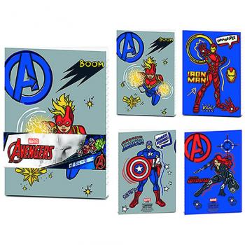 Pack de 2 cuadernos de ejercicios A5 Avengers (Hero Club) 21 x 14,5 cm