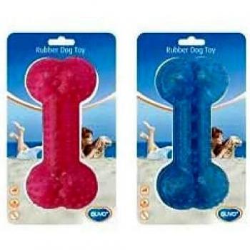 Duvo Juguete Perro TPR Hueso Rellenable, Grande, 18 cm