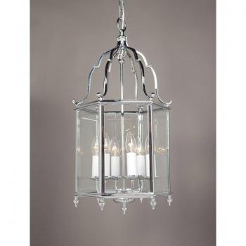 Farol colgante Belgravia Chrome 6 bombillas 61cm