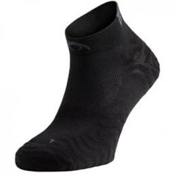 Lurbel Pista Two Calcetines Cortos Tobilleros Transpirables y Anti-olor para Hombre y Mujer (Talla L 42-44, Negro)
