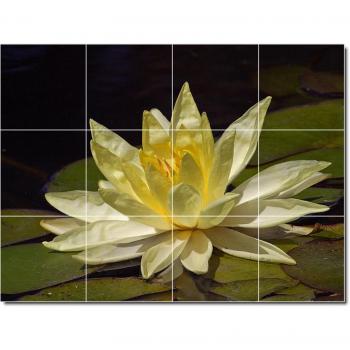 Flores foto Mural baño azulejo 23, 18 x 60,96 cm con
