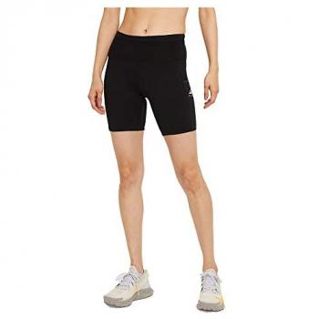 Nike Pantalones Cortos Epic Luxe Trail para Mujer, Talla 2XS, Color Negro/Gris Humo Oscuro/(Plata Reflectante)