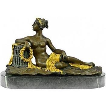 Escultura bronce estatua...Envío gratis...40 Lbs desnuda de Napoleón hermana Arte