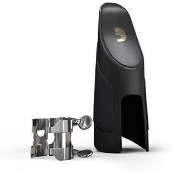 D'Addario Rico H Silver Finish Clarinet Ligature and Mouthpiece Cap Set