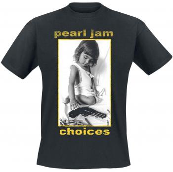 Choices Back Print Black XL T-Shirt for Men - Pearl Jam Edition