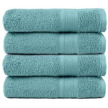 TRIDENT Juego Toallas de baño - Soft & Plush - 100% algodón, 500 gsm, 4 Pieza Juego Toallas de baño, súper Absorbente, Ultra Suave