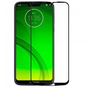 Protector Pantalla Cristal Templado FULL 3D Negro para Motorola Moto G7 / G7 Plus