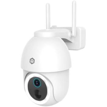 Cámara de Seguridad Exterior Nedis SmartLife 3MP Full HD 1296p con Pan Tilt IP65 y Visión Nocturna