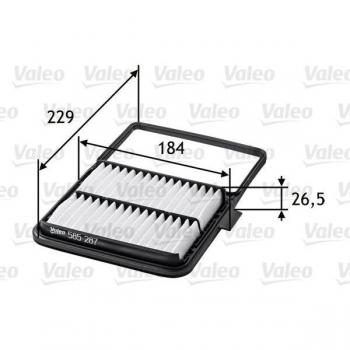 Filtro de aire VALEO 585287